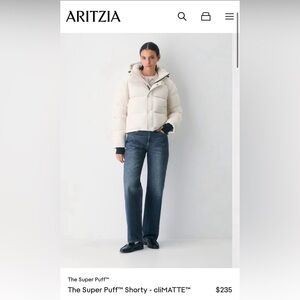Aritzia Super Puff Shorty Jacket Like New With Tags